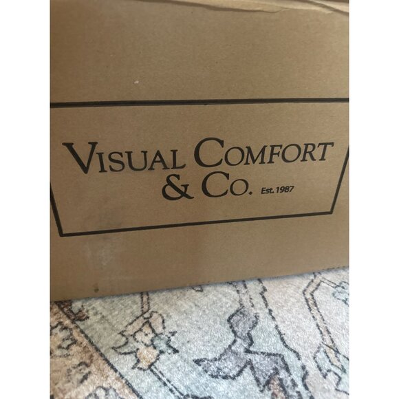 NEW Visual Comfort Chalmette Layered Wall Sconce White Gold Metal Glass Brass - Picture 7 of 7